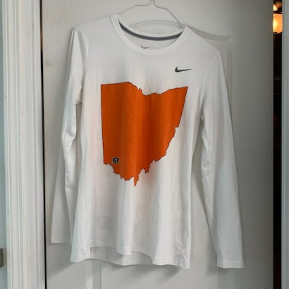 Nike Dri-Fit Cincinnati Bengals Fight Song Long Sleeve Tee Size L